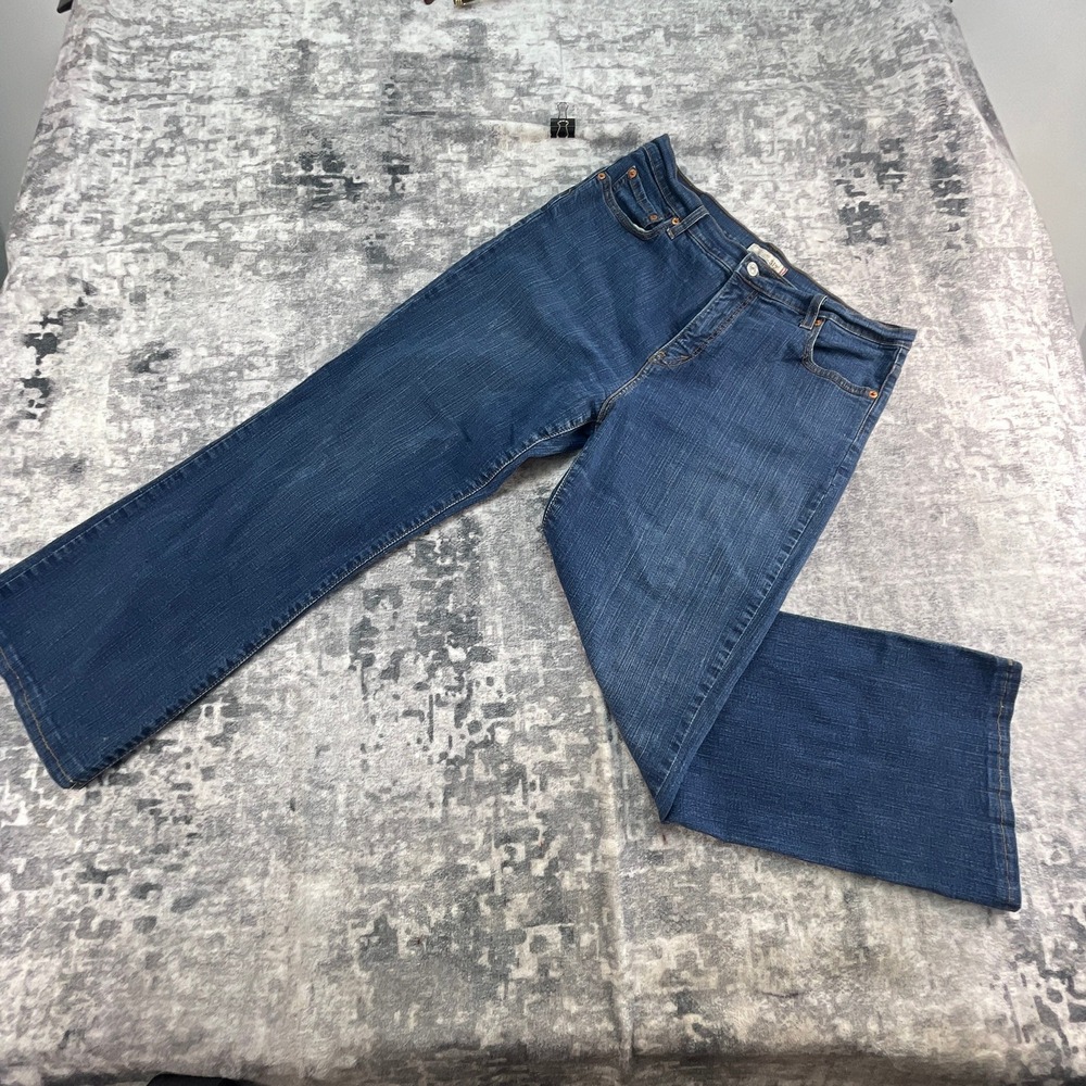 Levi's Womens 16 Short 512 Slimming Bootcut Jeans Medium Blue Wash Denim